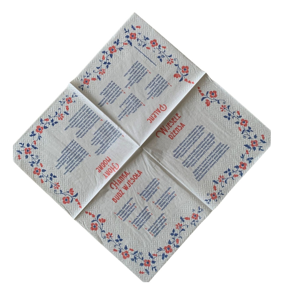 Servietten obersorbisch 55 Stck.