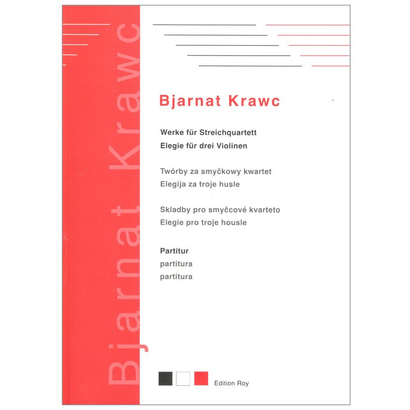 Noten Partitur Streichquartette und Elegie - B. Krawc