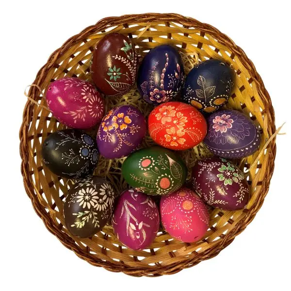 Ei HBa Kratztechnik Blumen 