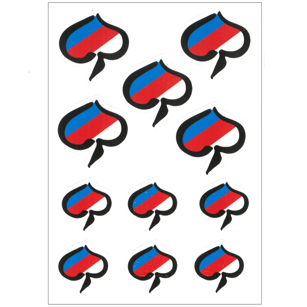 Aufkleber Stickerbogen Lindenblatt 