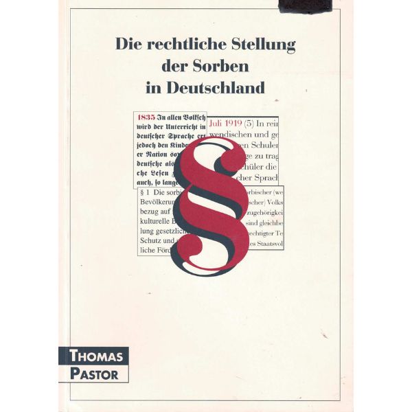 (A) Antiquariat- Die rechtliche Stellung der Sorben in Deutschland