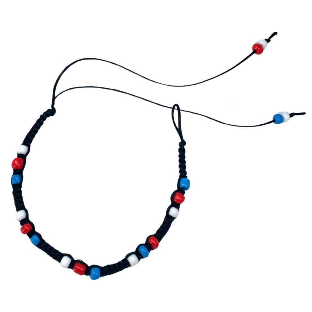 Perlenarmband in sorbischen Farben