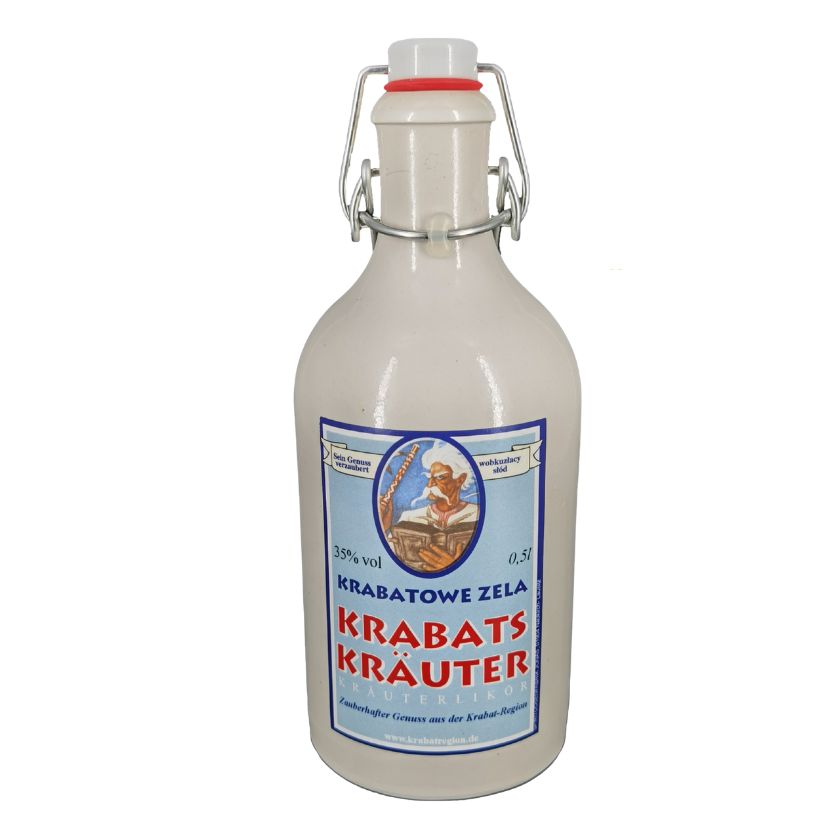 Krabat-Kräuterlikör 0,5 l - Tonflasche