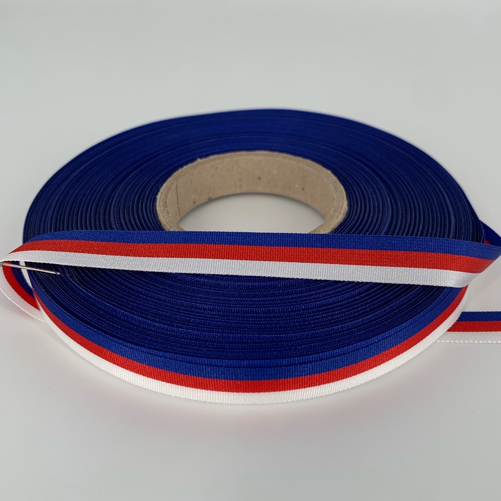 1cm Schleifenband in sorbischen Nationalfarben  