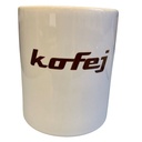 Tasse kofej mit Herzhenkel