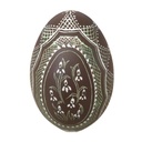 Ei HBa Gänseei Kratztechnik braun