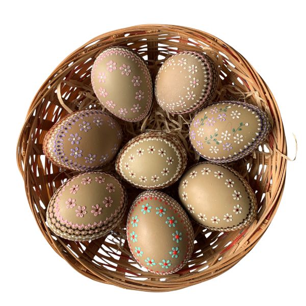 Ei RRö Fasan Bossiert Blümchen  