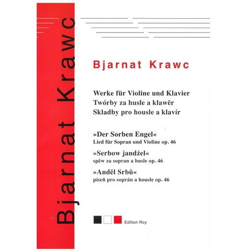 [SKI 126] Noten Werke für Violine und Klavier op. 46 - B. Krawc (Serbow jandźel) 
