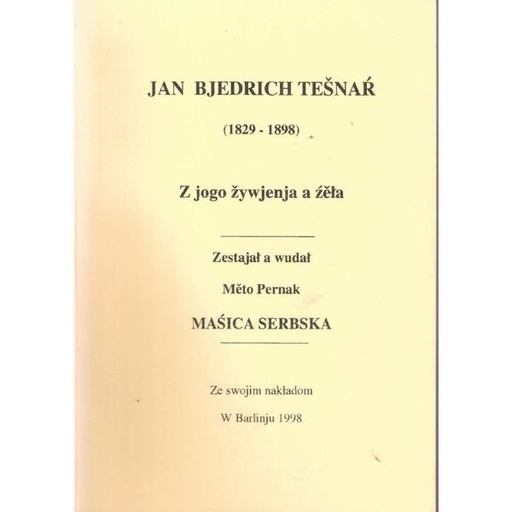[LB] (A) Antiquariat- Jan Bjedrich Tešnaŕ