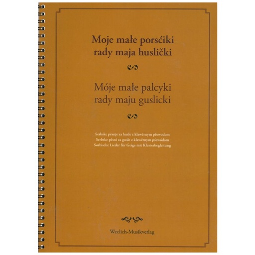 [SL126] Noten Moje małe porsćiki rady maja huslički