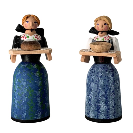 [SB]  Brot und Salz Figurenpaar 7,5cm - Steglich