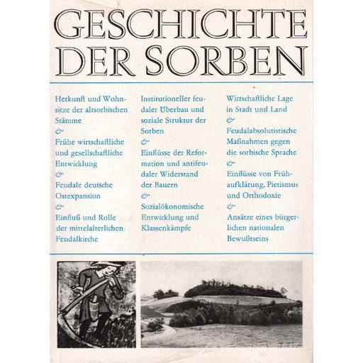 [LB] (A) Antiquriat- Geschichte der Sorben Band I