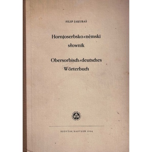[LB] (A) Antiquariat- Hornjoserbsko-němski słownik