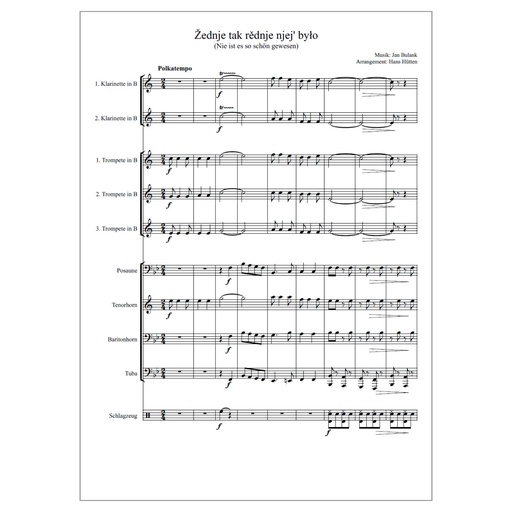 [SKI 126] Pdf Noten - Žednje tak rědnje njej' było/Nie ist es so schön gewesen