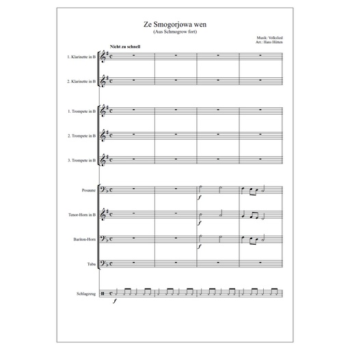 [S126] Pdf Noten - Ze Smogorjowa wen/Aus Schmogrow fort