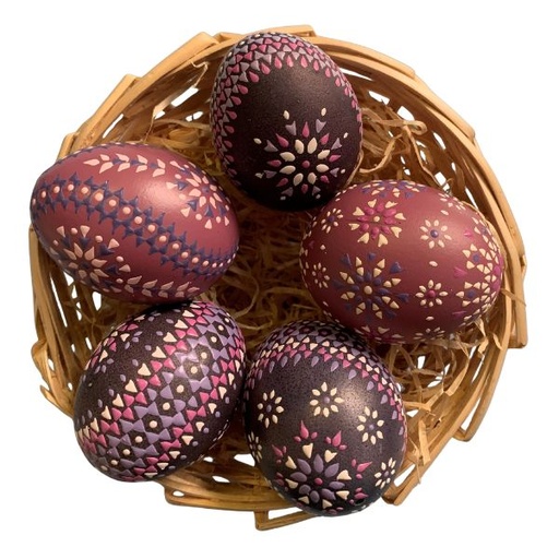 [SB] Ei STi Bossiertechnik Blauholz gefärbt