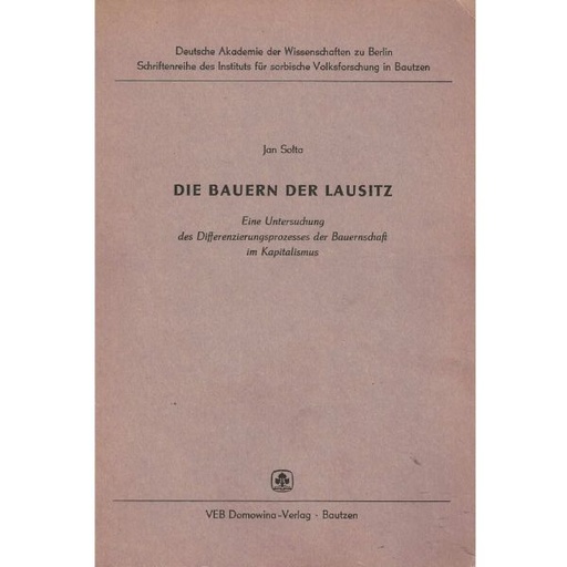 [LB] (A) Antiquariat- Die Bauern der Lausitz