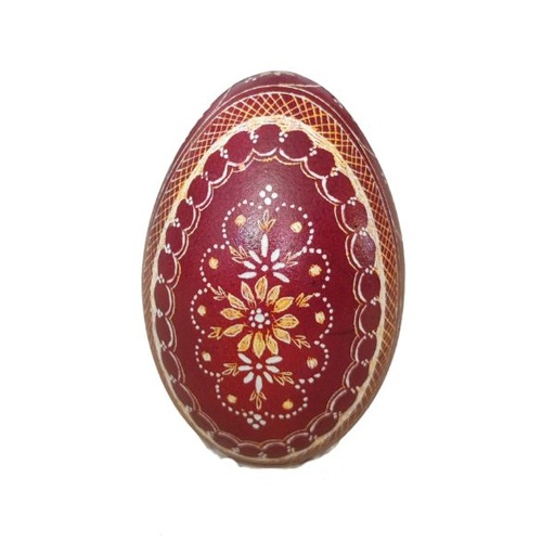 [LF] Ei HBa Gänseei Kratztechnik rot