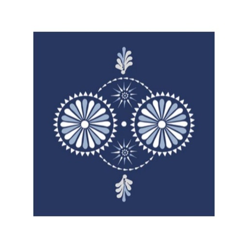 Servietten- Blaue Blüte