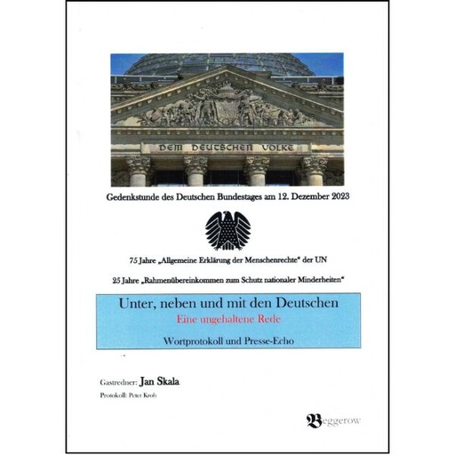 [LB] (A) Antiquariat- Unter, neben und mit den Deutschen- eine ungehaltene Rede
